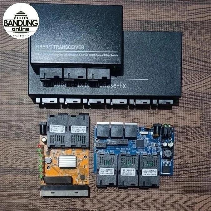 TERBARU - Fiber Switch Media Converter 2FO 3FO 4FO 6FO RJ45