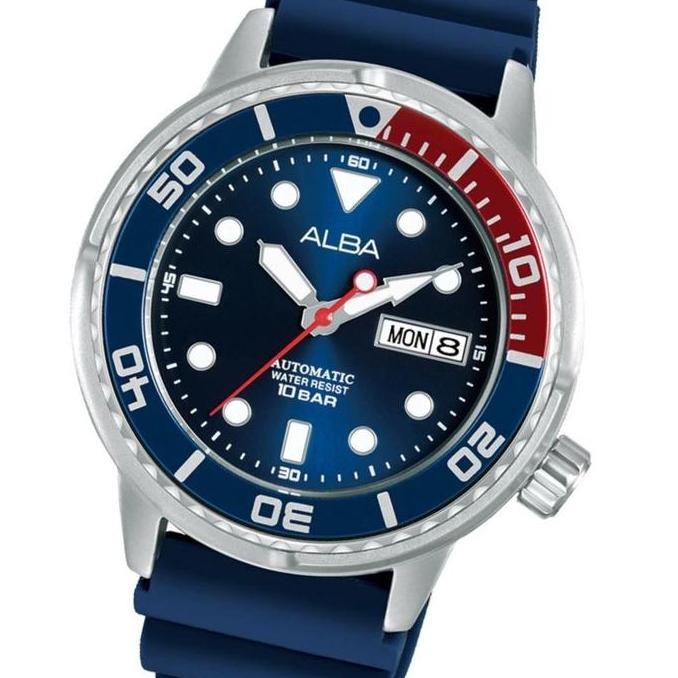 Murah Jam Tangan Pria Alba Silicone Al4251X1 Automatic Al4251 Original