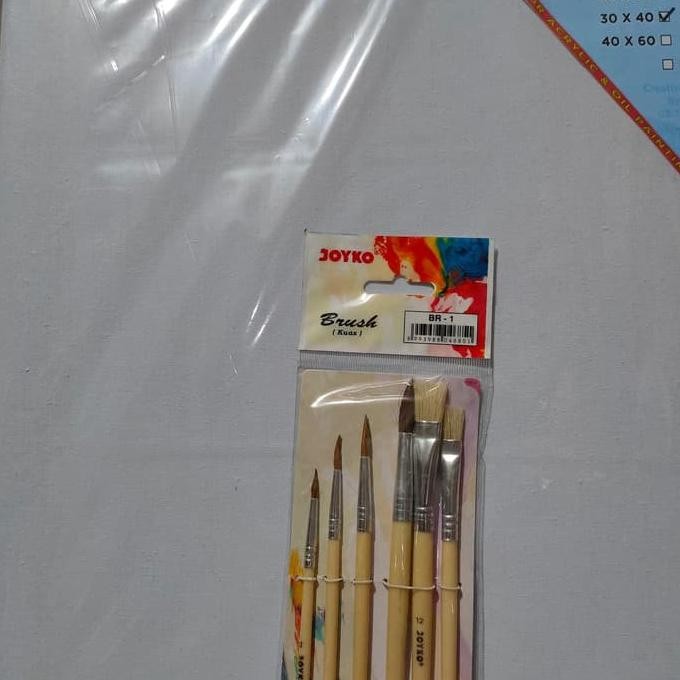 

Paket Kanvas Lukis / Canvas Lukis 30 cm x 40 cm + Kuas AST