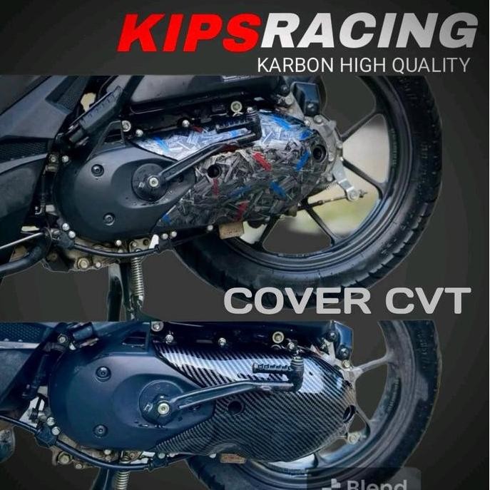 COVER CVT CARBON BEAT DELUX SCOOPY NEW / Cover Cvt beat new carbon Cover Cvt scoopy new carbon Cover