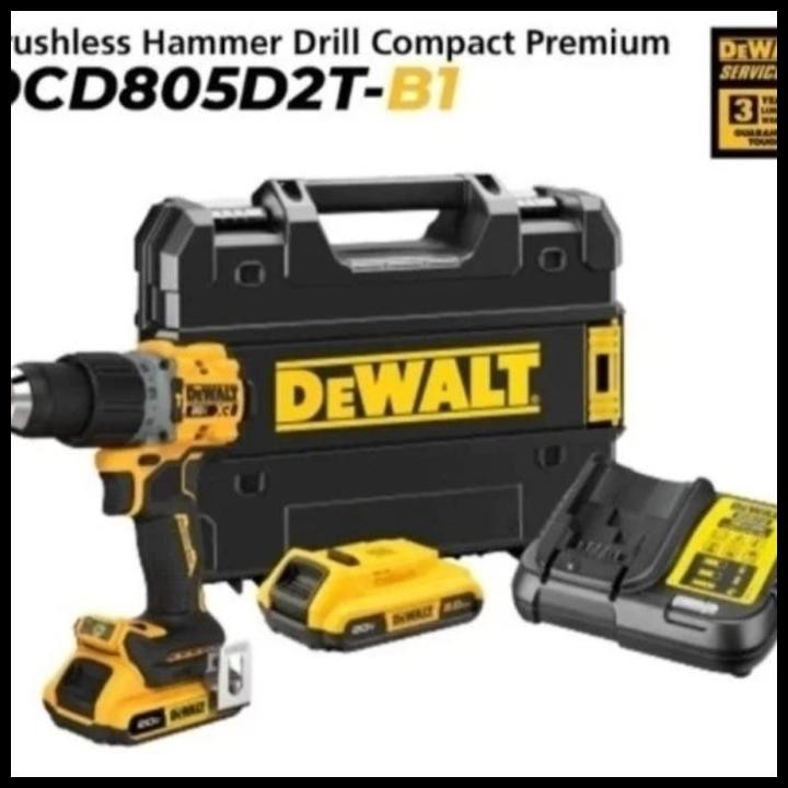 Terlaris Dewalt Dcd805D2T Hammer Drill Dcd805N Dcd805 Garansi Resmi Bor Tembok Good Quality