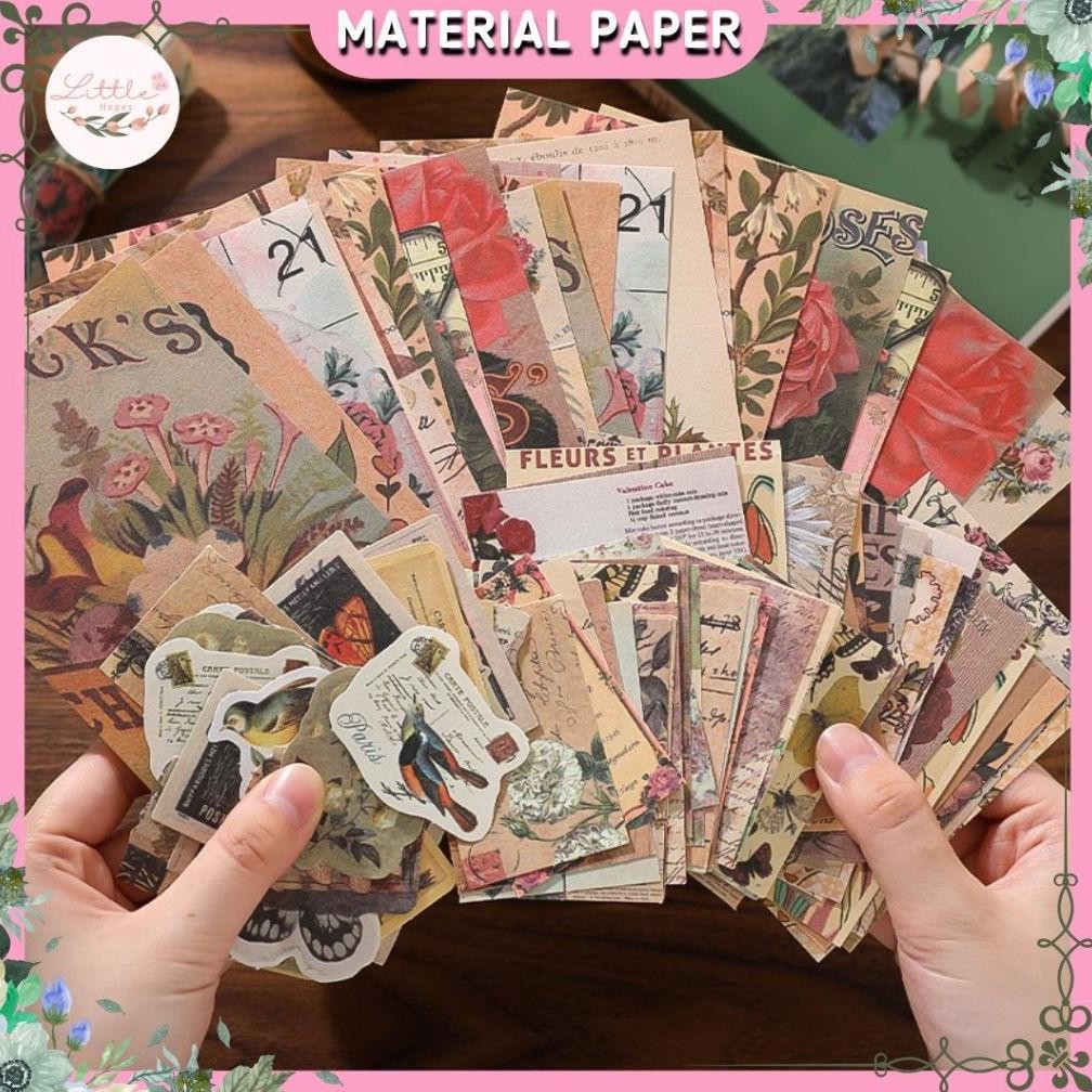 

JOURNAL Deco Pack Material DIY Vintage Washi Paper COD Scrapbook Decoration Decor Retro AST