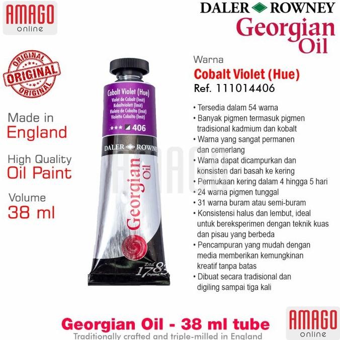 

DALER-ROWNEY Georgian Oil 38 ml - Cat Minyak Lukis - Cobalt Violet Hue - 111014406 AST