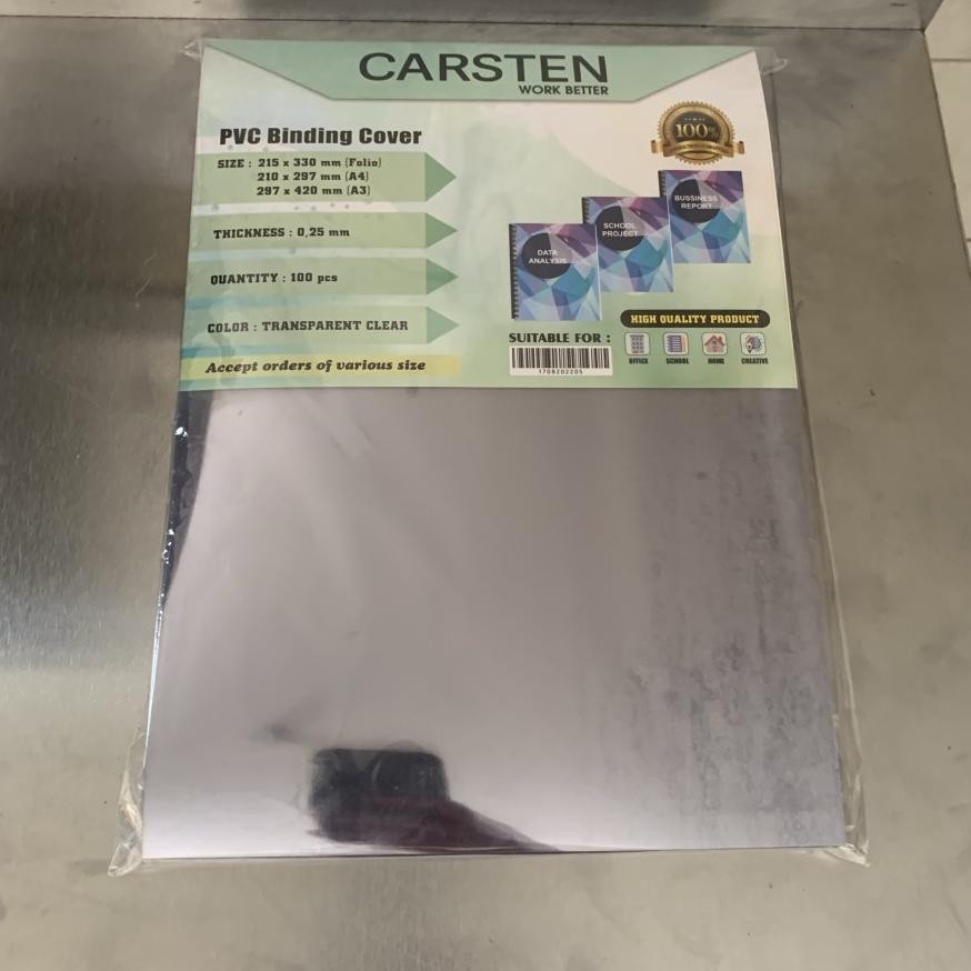 

Cover Mika Jilid Bening Mika Plastik 0,25mm Transparant Clear AST