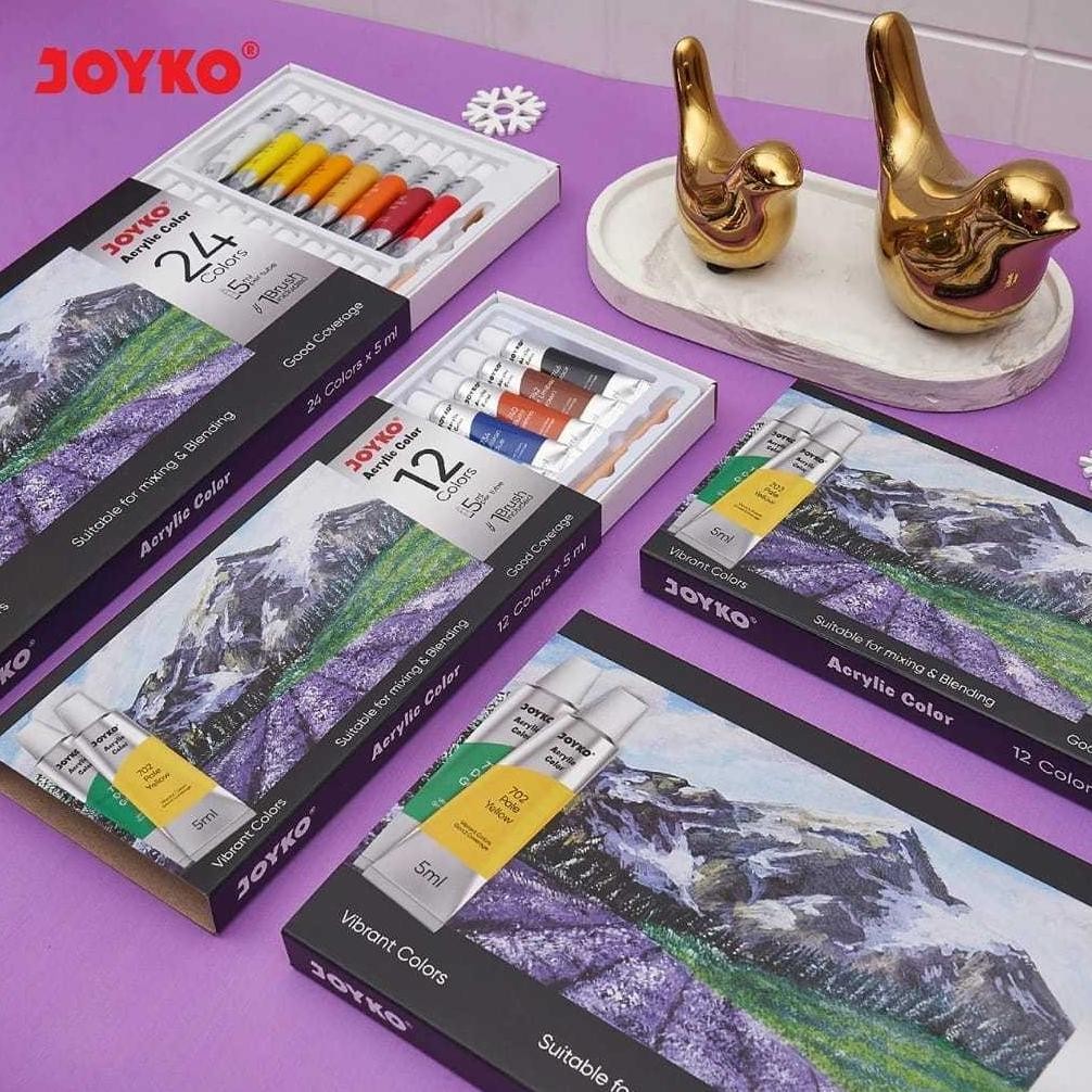 

Joyko Acrylic Colour 12 Warna 5ml Paint / Cat Akrilik Joyko ACC-5 AST
