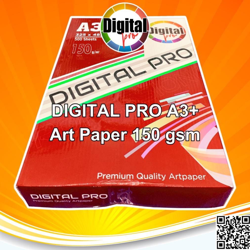 

Digital PRO Gloss Kertas Art Paper Carton 150Gsm, 120Gsm | Golden Coin 150Gsm A3+ Digital Print Pack AST