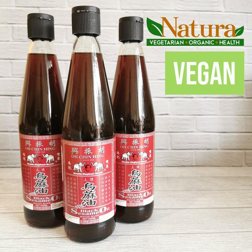 

Minyak Wijen Hitam Gajah 100% 650ml Double Elephant Black Sesame Oil AST