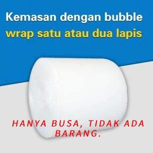 

Bubble wrap pelindung. Hanya bubble wrap, tanpa produk. Tidak akan dikirim jika beli terpisah ya, Kak AST