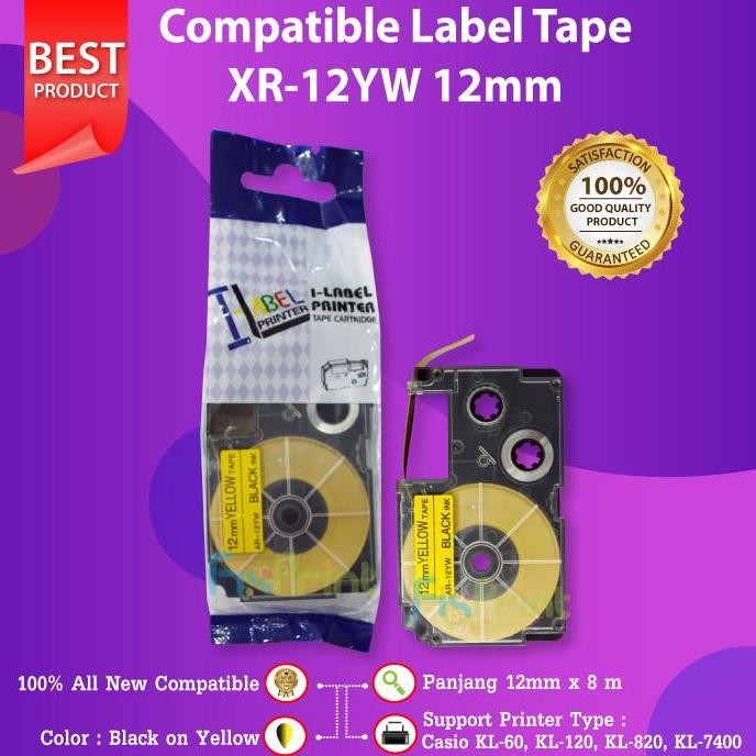 

Pita / Ez Label Tape Printer Casio 12Mm New Stok