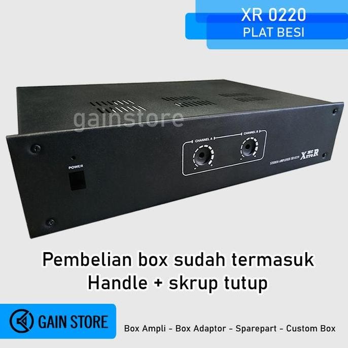 BOX AMPLI XR 0220 AMPLIFIER POWER PLAT BESI