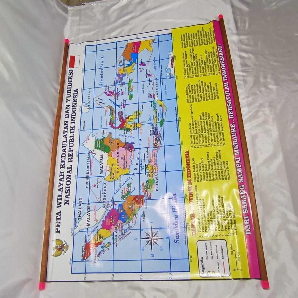 

Peta Indonesia Dekorasi Dinding 38 Provinsi