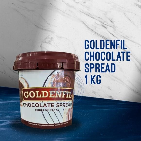 

Goldenfil Chocolate Spread ( 1 kg ) Selai Coklat Halus Cokelat Pasta Goldenfill