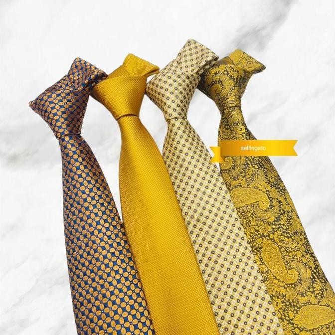 dasi pria gold mewah dasi kantor pria dasi panjang long tie