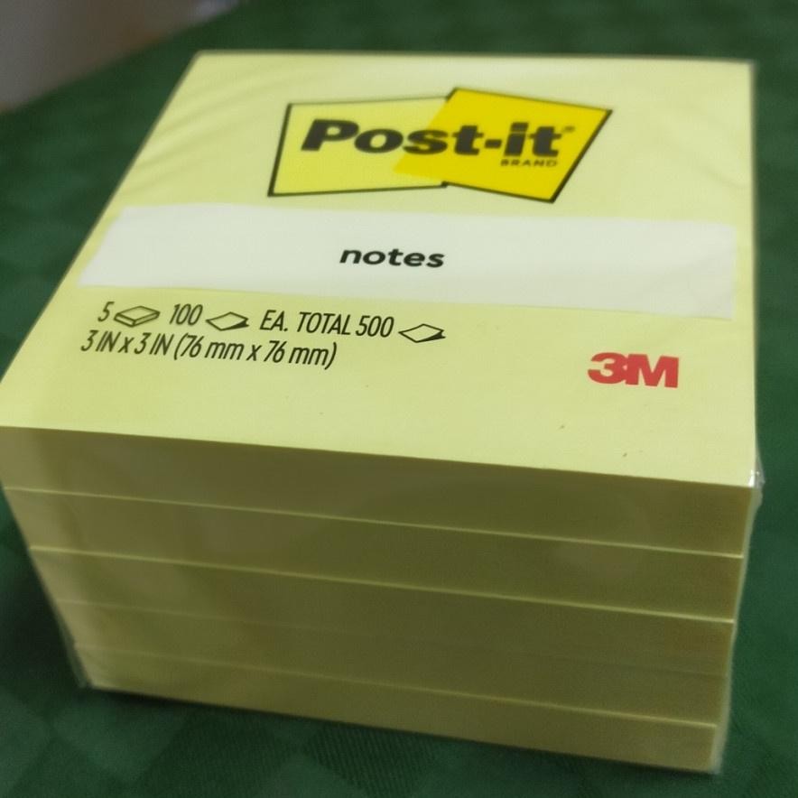 

3M Post It Sticky Notes 654-5CY 3 inch x 3 inch AST