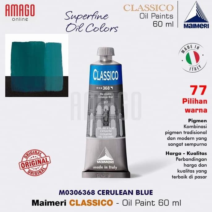 

MAIMERI Classico - Oil Paint - Cerulean Blue - 60ml - M0306368 AST