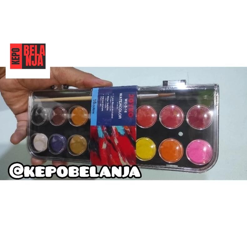 

cat air joyko 16 warna lukis gabus sterofoam bola tugas sekolah poster murah AST