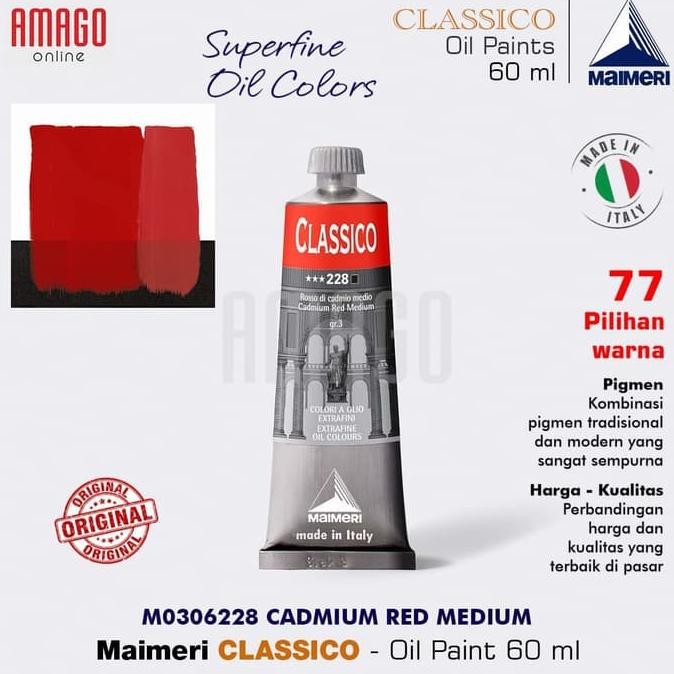 

MAIMERI Classico - Oil Paint - Cadmium Red Medium - 60ml - M0306228 AST