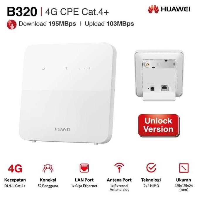 Modem Router Huawei B320 (Unlock) New Stok