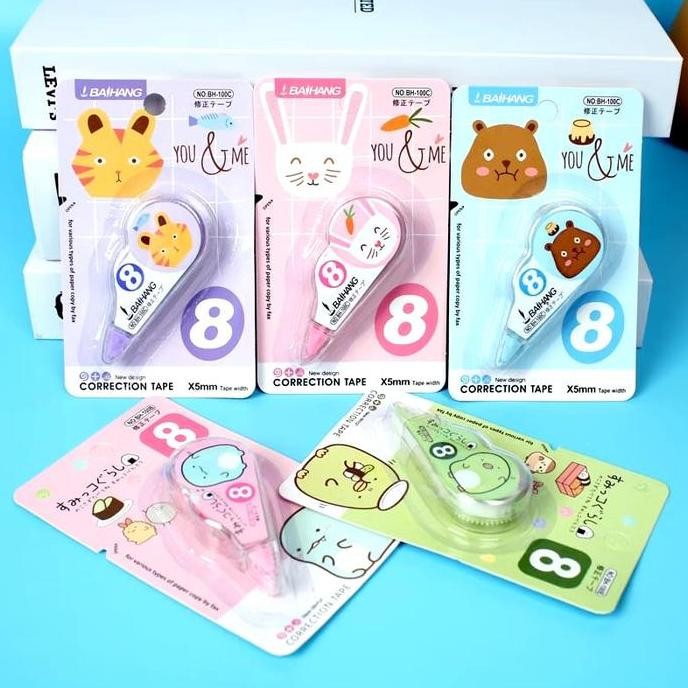 

Hm71 Tipe-X Karakter Lucu 8M Correction Tape Students Tipe-X Kertas 8M Co