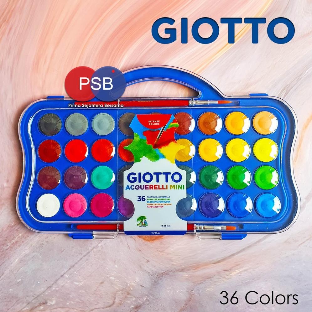 

Giotto Acquerelli mini 36 Warna / Cat Air Giotto Set 36 (D : 23mm) AST