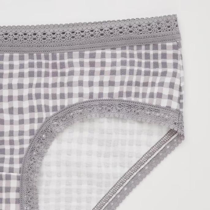 Uniqlo Celana Dalam Wanita Low Waist Hiphugger Uniqlo 433435 Gray (Best Quality)