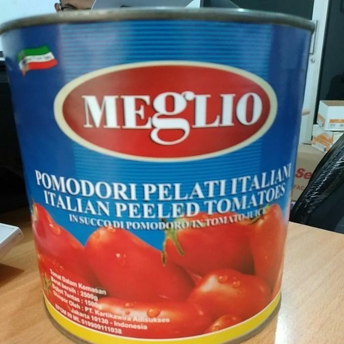 

Peeled Tomato / Tomat Kupas Meglio 2,55 kg
