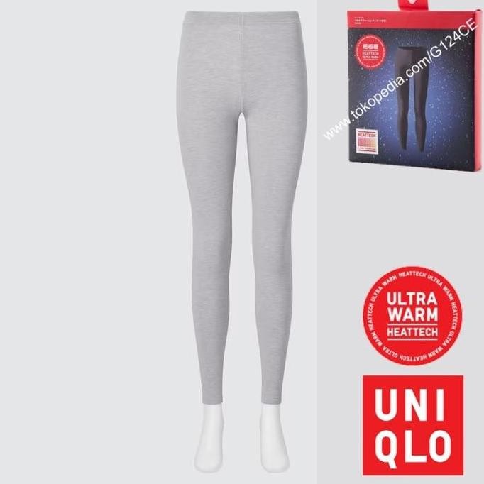 Celana Longjohn Wanita Uniqlo Ultrawarm Heattech Legging 400262 D Grey (Best Quality)