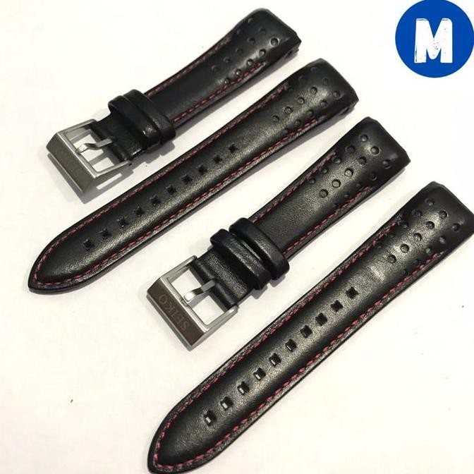 Tersedia Strap tali jam tangan kulit seiko leather kulit premium
