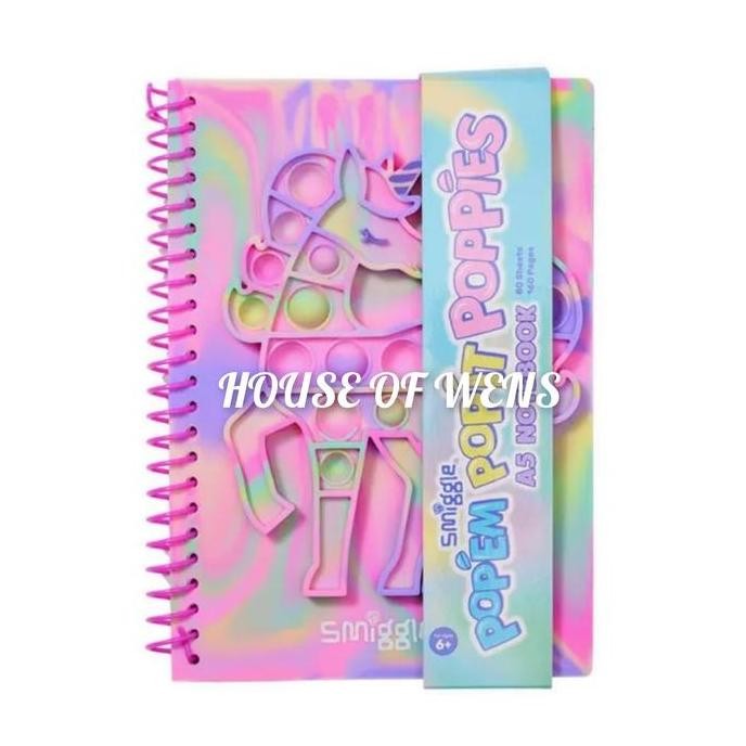 

Smiggle Popem Popit Poppies A5 Notebook Original - Notebook Smiggle Co