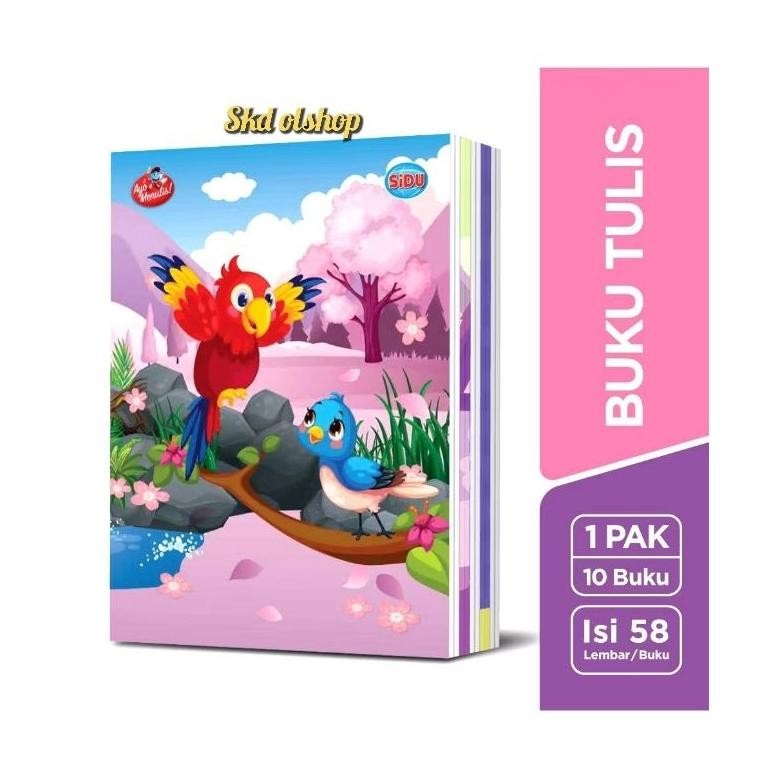 

Buku Tulis SIDU Sinar Dunia 58 Lembar 1 Pak Isi 10 Buku Motif Random AST