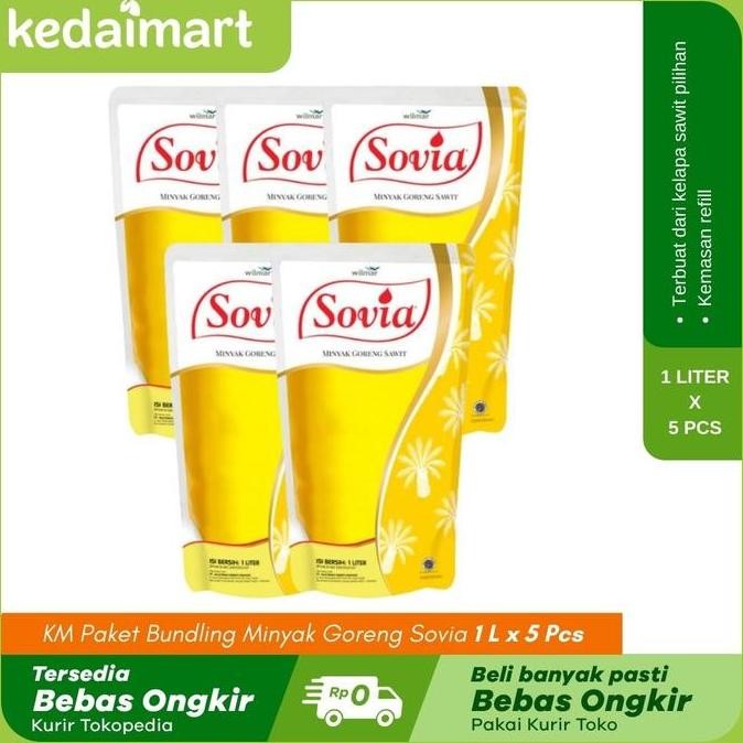 

Km Paket Bundling Minyak Goreng Sovia 1 L X 5 Pcs