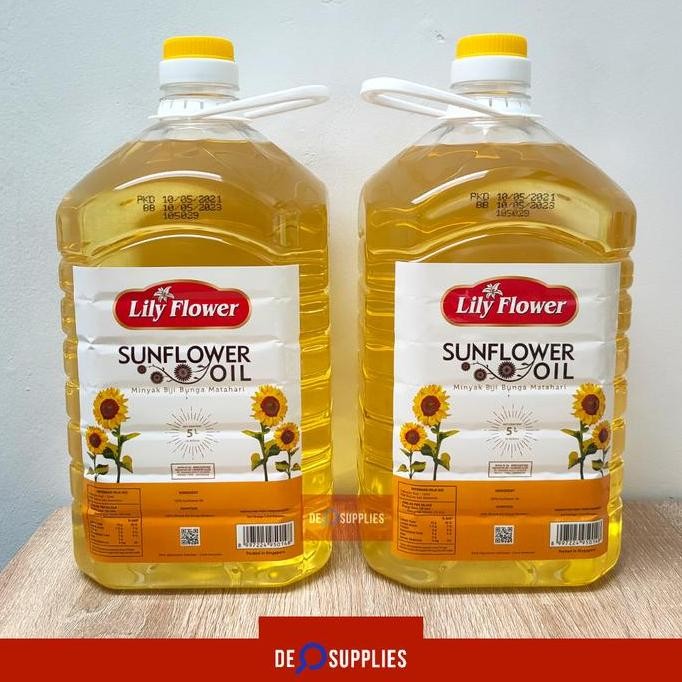 

Lily Flower Minyak Sunflower Oil 5L - Sun Flower Bunga Matahari 5 L