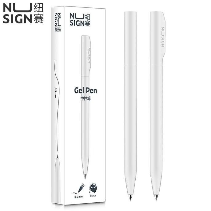 

Deli Nusign Gel Pen/Pulpen Gel Putar 0.5Mm Tinta Hitam Bahan Abs Ns552 Co