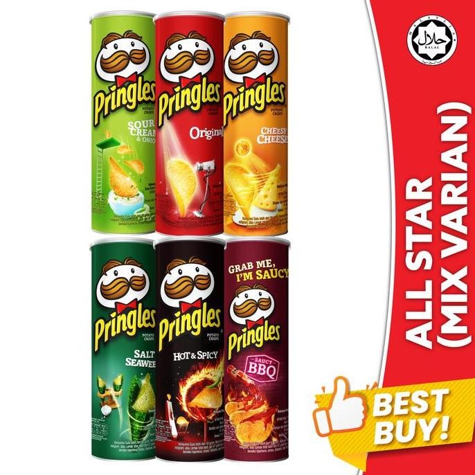 

Pringles All Star Snek Keripik (Mix 6 Varian)