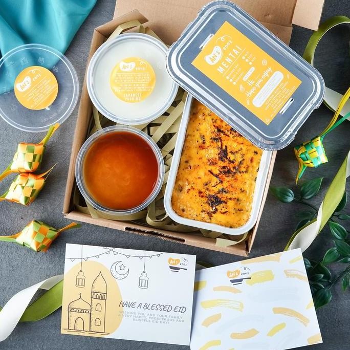 

Hampers Lebaran / Parcel Ramadhan Pudding Gyukaku Brulee Bomb Mentai