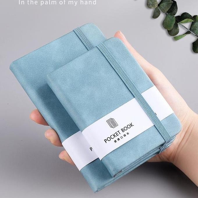 

[Bisa Custom] Pocket Notebook Custom Nama Logo/ Notepad Strap Tali Co