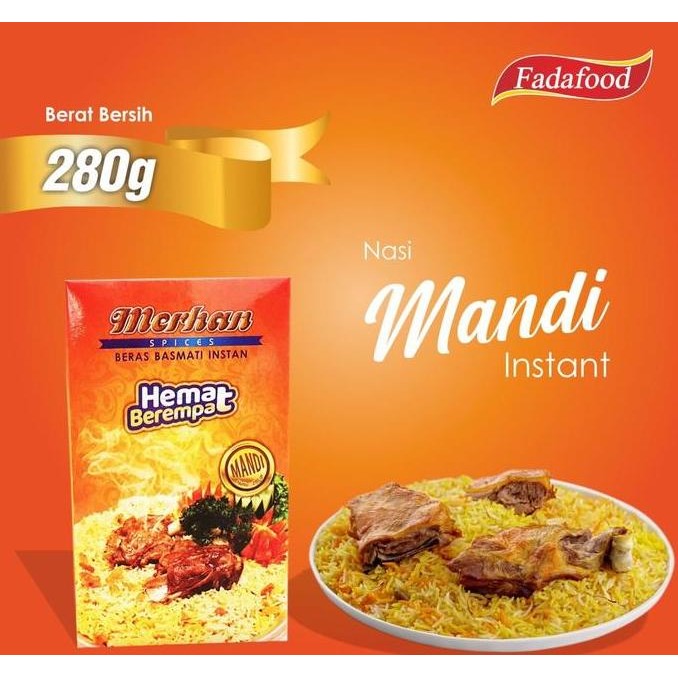 

Merhan Hemat - Nasi Mandi ( Beras Basmati & Bumbu ) food instan Makanan Rice