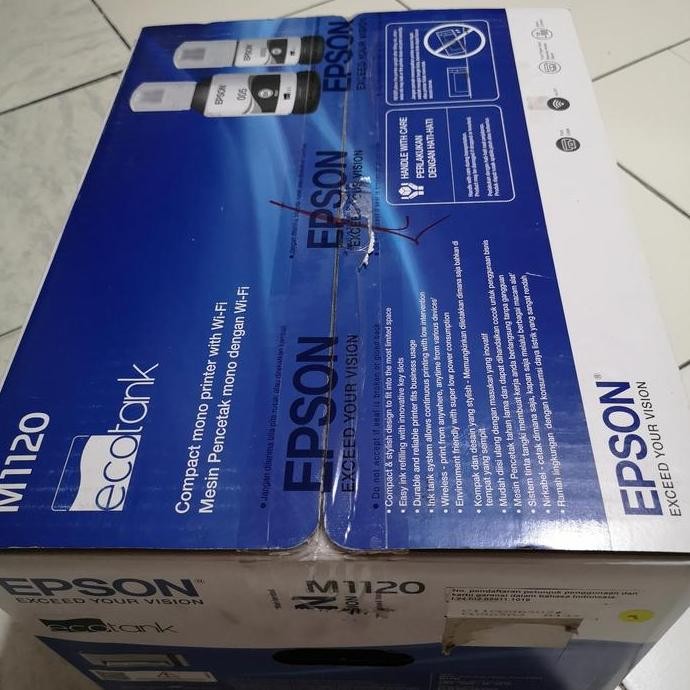 Printer Epson M1120 Monochrome Wi-Fi Epson M-1120 Ink Tank Printer New Stok
