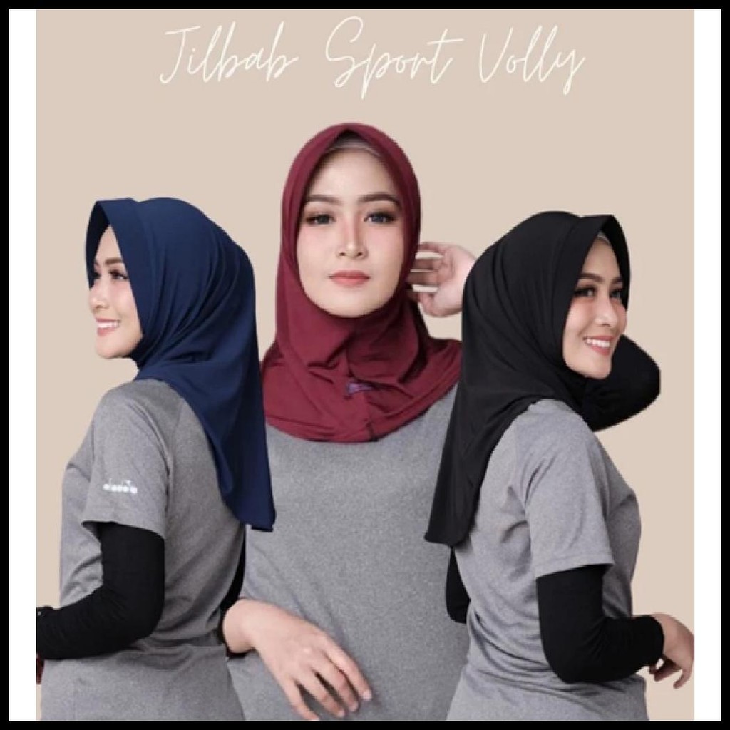 LAISHA HIJAB - BERGO SPORT PET LEBAR SIZE S | HIJAB SPORT PET TEBAL BAHAN SPANDEK JERSEY PREMIUM