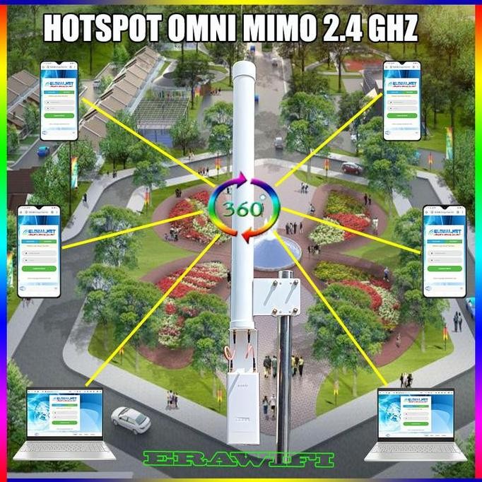 Antena Hotspot Rt Rw Net Omni Mimo G-Net 13 Dbi 2.4 Ghz 360 Derajat New Stok