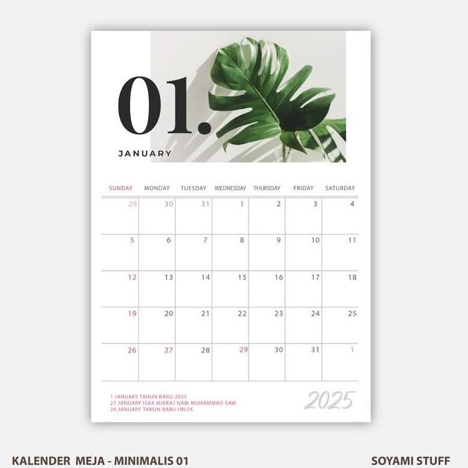 

Kalender Meja 2025 Minimalis 01 Aesthetic Desk Calendar Spiral Co