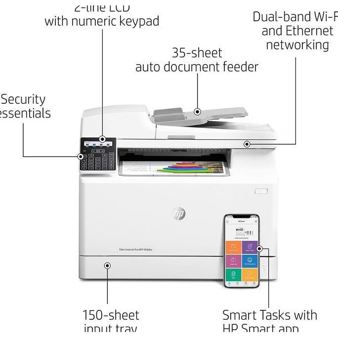 Hp Color Laserjet Pro Mfp M 183 Fw Pengganti Dari M181 Fw New Stok