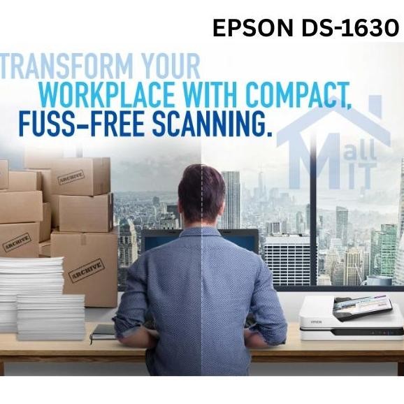 Scanner Epson Ds-1630 Epson Ds1630 Ds 1630 Adf Scanner Resmi New Stok
