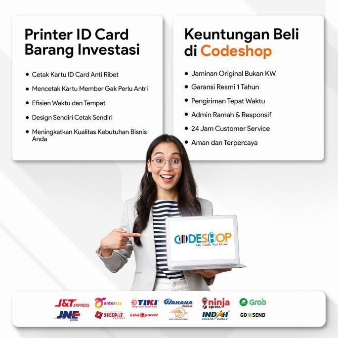

Id Card Printer Smart-51S Cetak Kartu Single Sided Harga !! New Stok