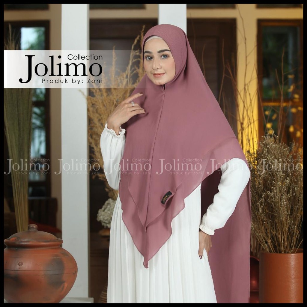 JILBAB SYARI JUMBO PREMIUM CERUTI 2 LAYER PET ANTEM ZAFINA XL