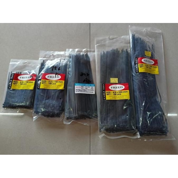 

Kabel Tis Warna Hitam Isi 100Pcs (Berbagai Ukuran) Co