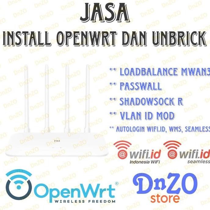 4C , 4A ,Dan 4A Gigabit Instal Openwrt Dan Unbrick Router New Stok