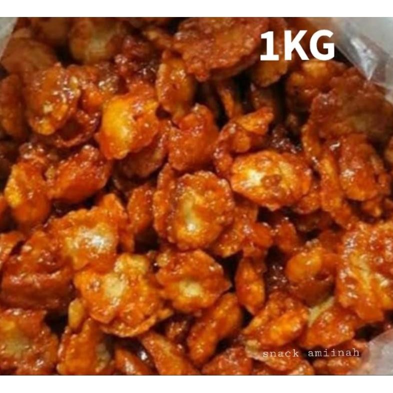 

Emping Melinjo 1kg rasa pedas manis
