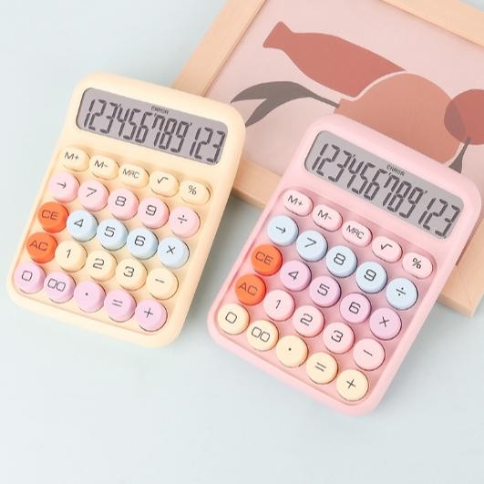 

Kalkulator lucu warna warni korea dopamine calculator mini permen 12 digit