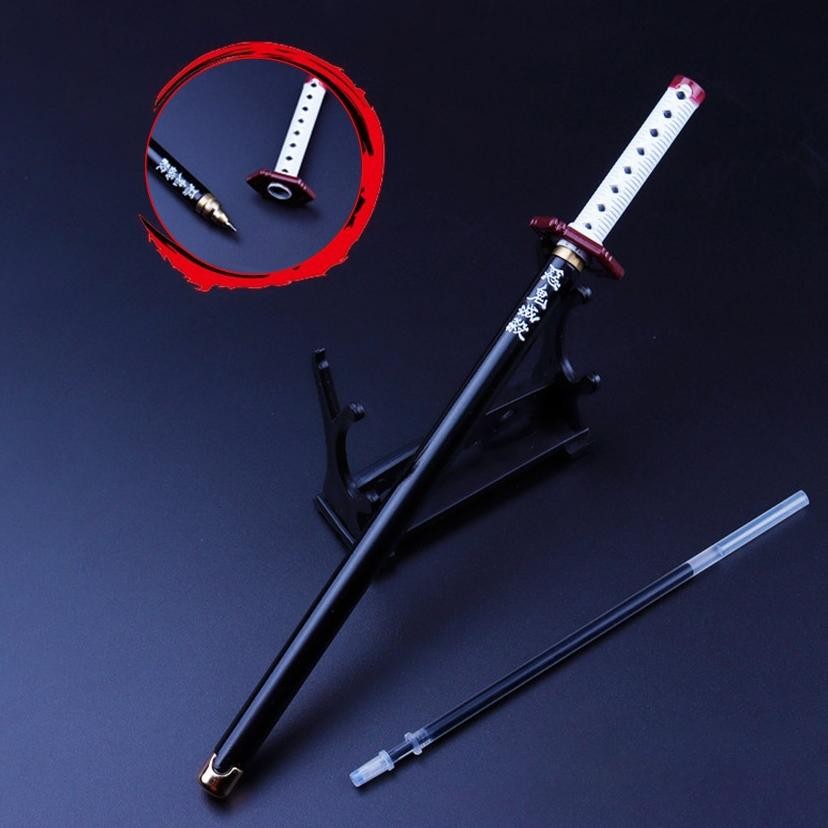 

Pena Pulpen Pedang Sword Pen Anime Demon Slayer Kimetsu No Yaiba Tanjiro Zenitsu Giyu Rengoku Alat Tulis
